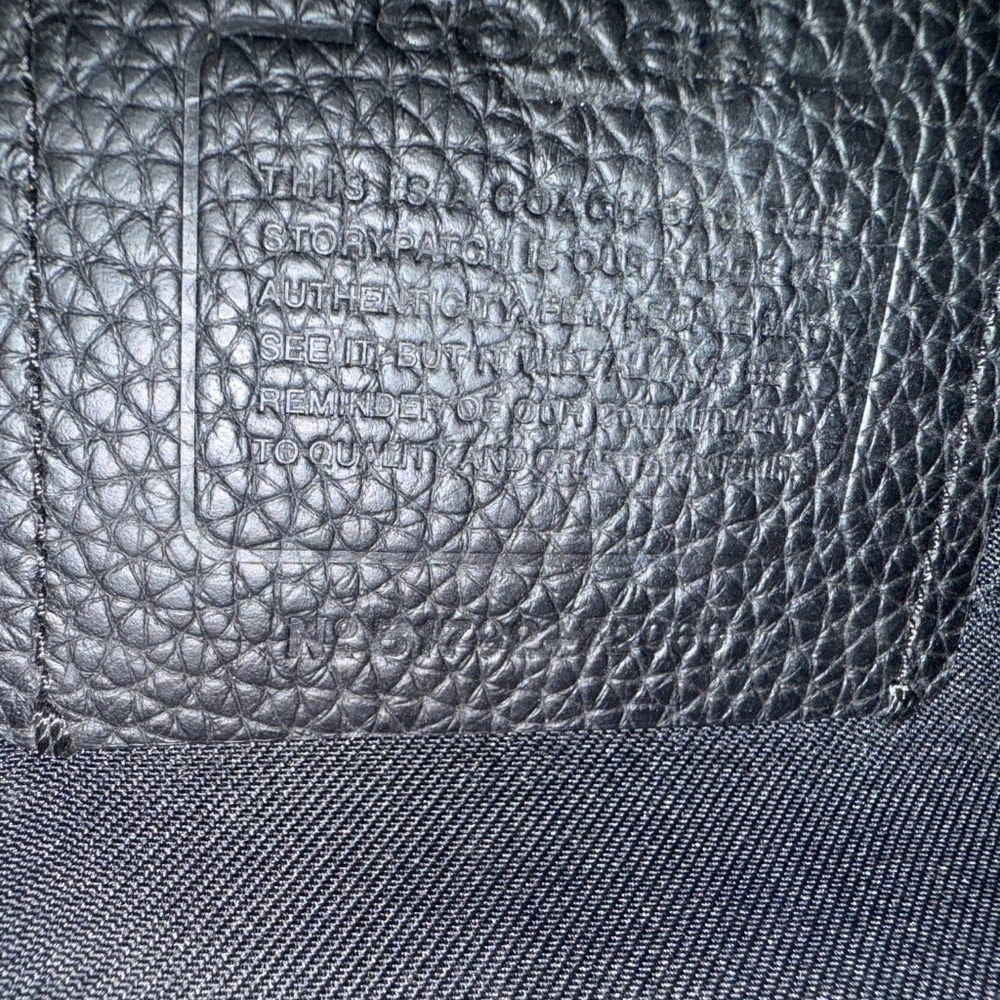 Coach Black Pebbled Leather Satchel Briefcase Bag - Picture 6 of 13